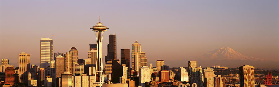 Seattle Photograph - Skyline, Seattle, Washington State, Usa by Panoramic Images
