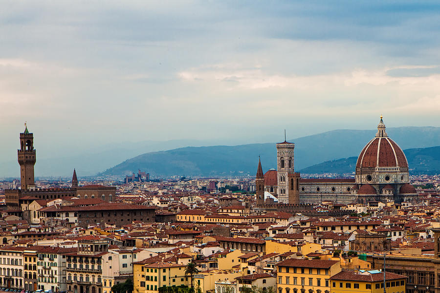 Architecture Photograph - Skyline view of Florence Italy by Good Focused