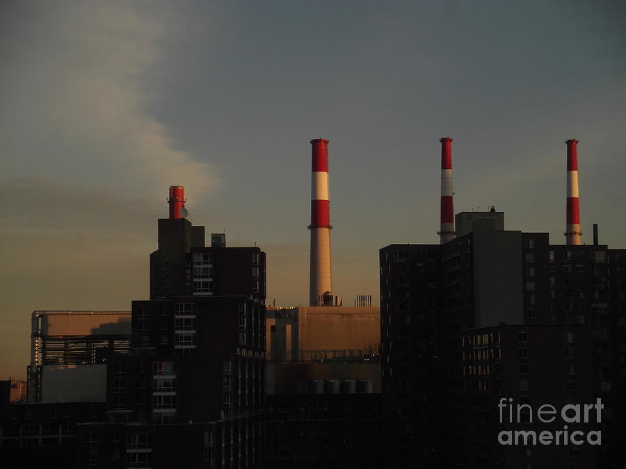 Smokestacks - New York City Skyline Photograph
