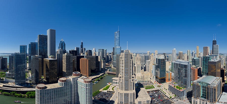 Skylines In The City, Chicago, Cook Photograph by Panoramic Images