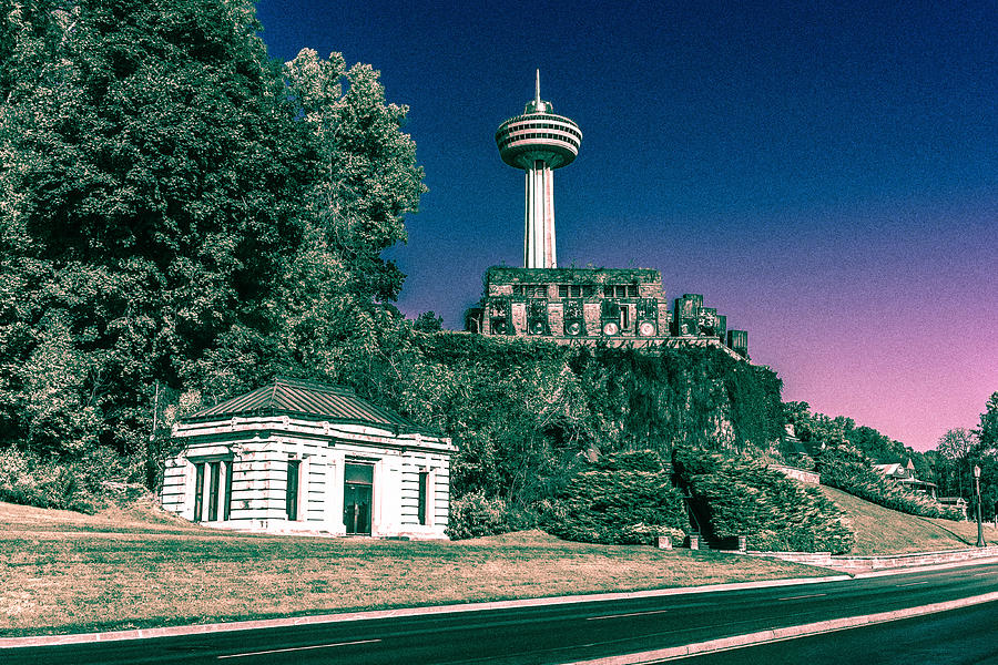 Summer Photograph - Skylon Tower In the Evening by Klm Studioline