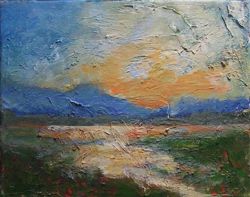 Skyscape 2 Painting by Edy Ottesen
