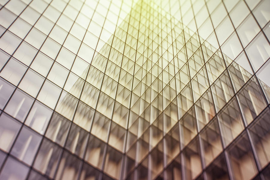 Skyscraper Windows Abstract Pattern Photograph by Piola666