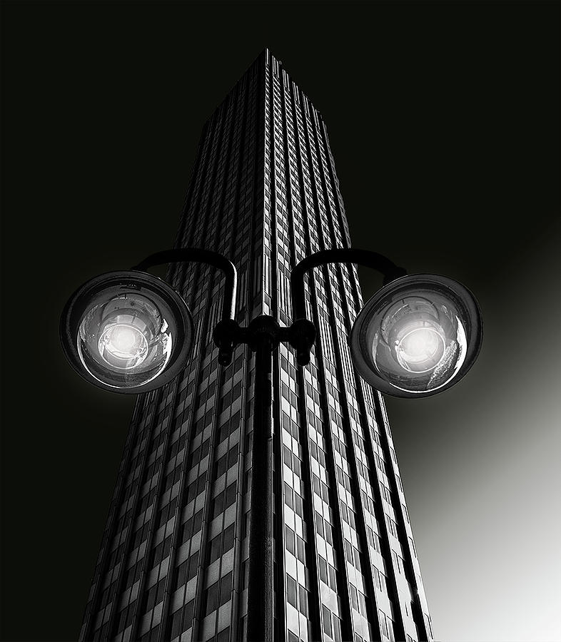 Lamp Photograph - Skyscraper With Glasses by Anette Ohlendorf