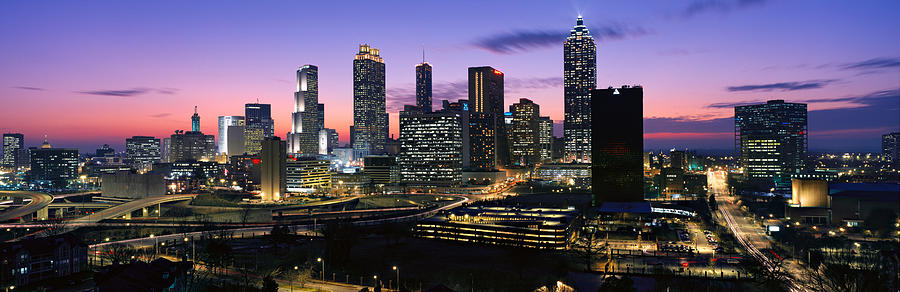 Skyscrapers In A City, Atlanta Photograph by Panoramic Images