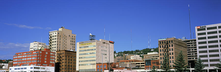 Architecture Photograph - Skyscrapers In A City, Duluth by Panoramic Images