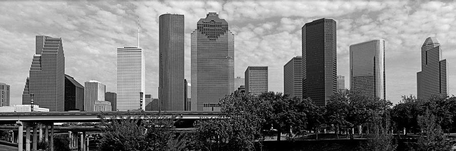 Skyscrapers In Downtown Houston Photograph by Murat Taner - Fine Art ...