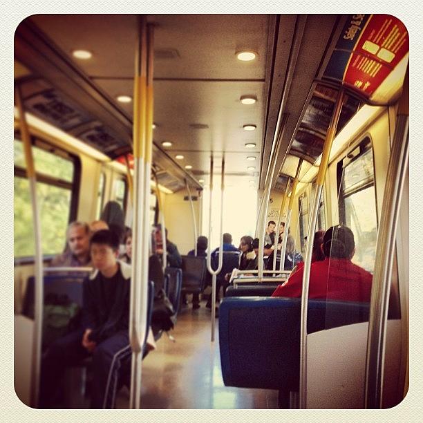 Train Photograph - #skytrain #passengers #commuters by NRyan Ferrer
