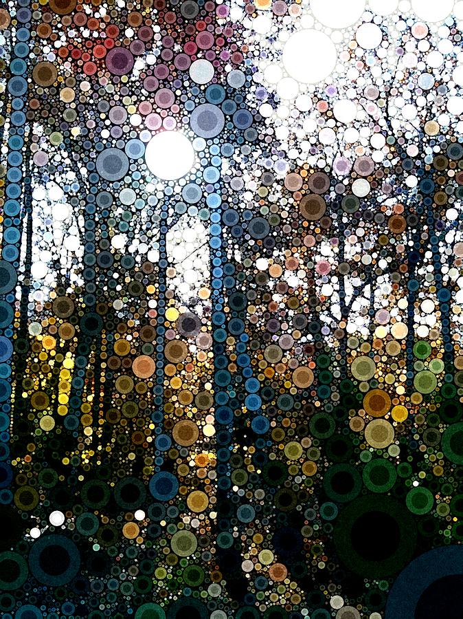 Tree Digital Art - Skyway Forest at Dawn by Linda Bailey