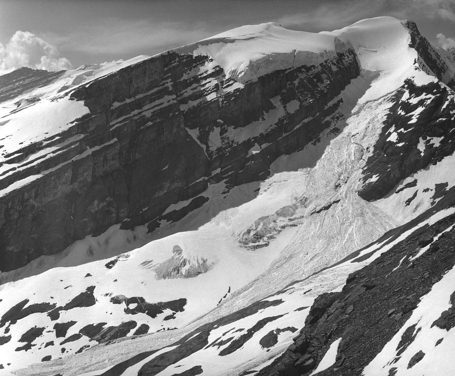 Slab Avalanche on Mt. Anne Alice Photograph by Ed  Cooper Photography