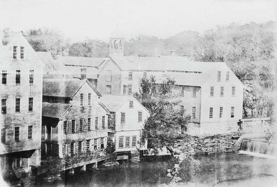 Slater Cotton Mill Photograph by Library Of Congress