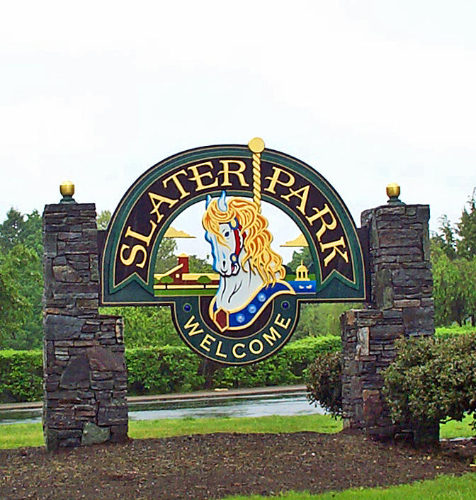 Slater Park Welcome Photograph by Barbara McDevitt
