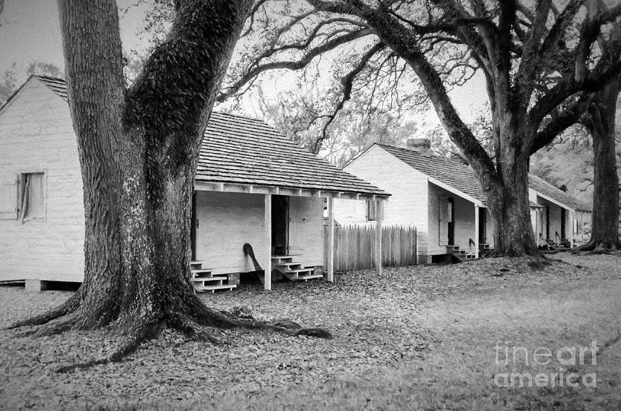 Architecture Photograph - Slave Quarters Oak Alley Plantation by Kathleen K Parker