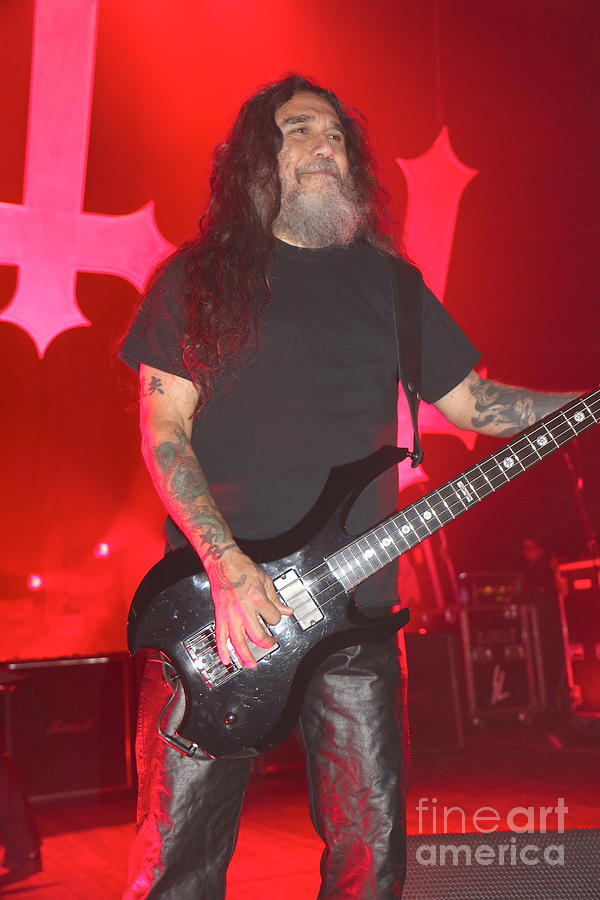 Slayer Singer Tom Araya Photograph by Concert Photos