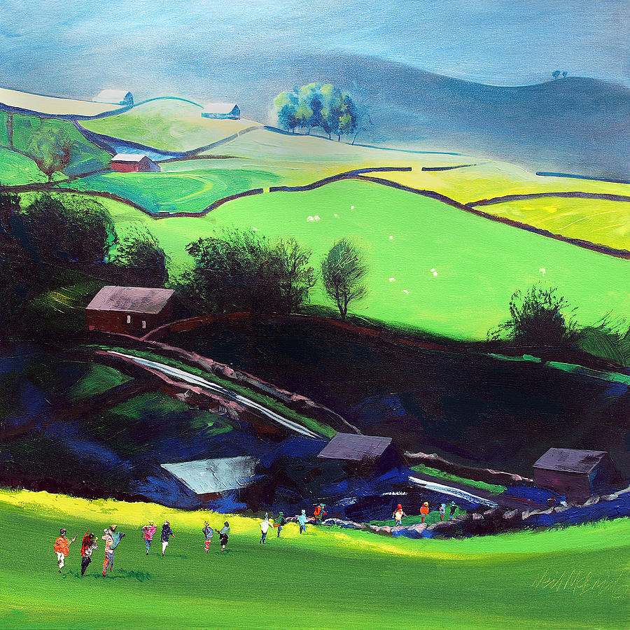 Farm Painting - Sleddale Yorkshire UK by Neil McBride