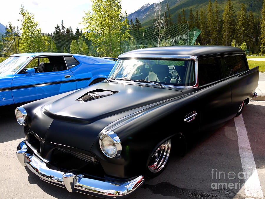 Sleek Black Classic Car Photograph by Brenda Kean