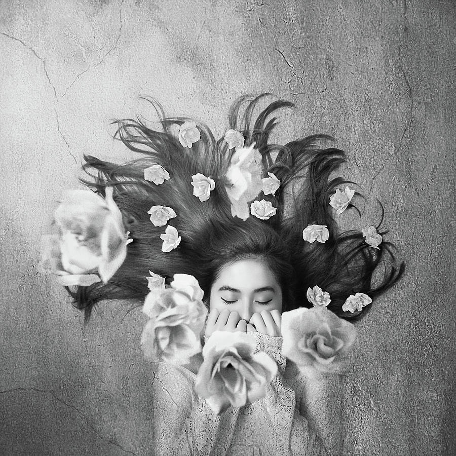 Flower Photograph - Sleep by Heru Sulistyono