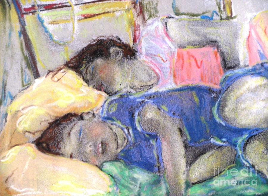 Pastel Painting - Sleep by Sigalit Aharoni