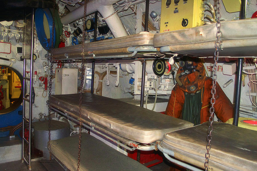 Sleeping Area Russian Submarine Photograph by Thomas Woolworth