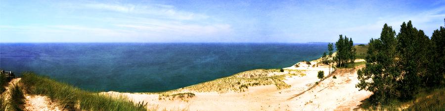 Sleeping Bear Dunes Panorama Photograph by Michelle Calkins