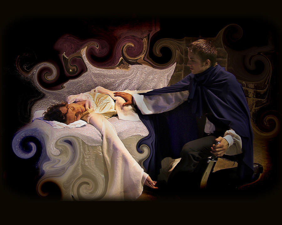 Magic Photograph - Sleeping Beauty and Prince by Angela Castillo