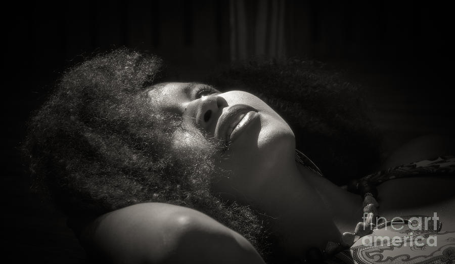 Sleeping beauty in black and white Photograph by Agnes Caruso