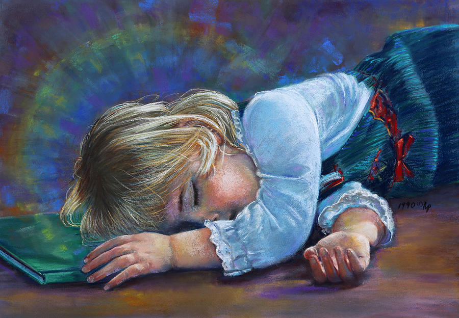 Sleeping Child Painting by Nick Payne