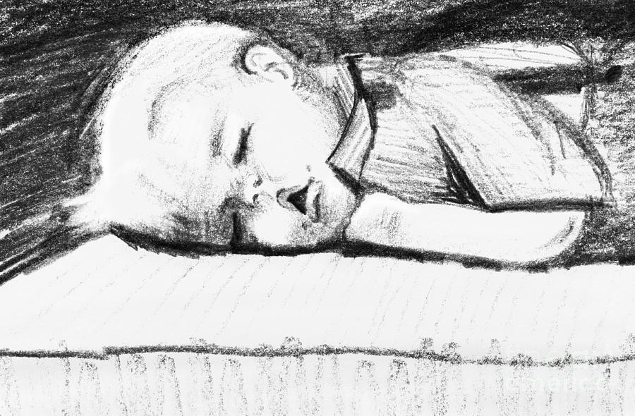 Sleeping Toddler Drawing