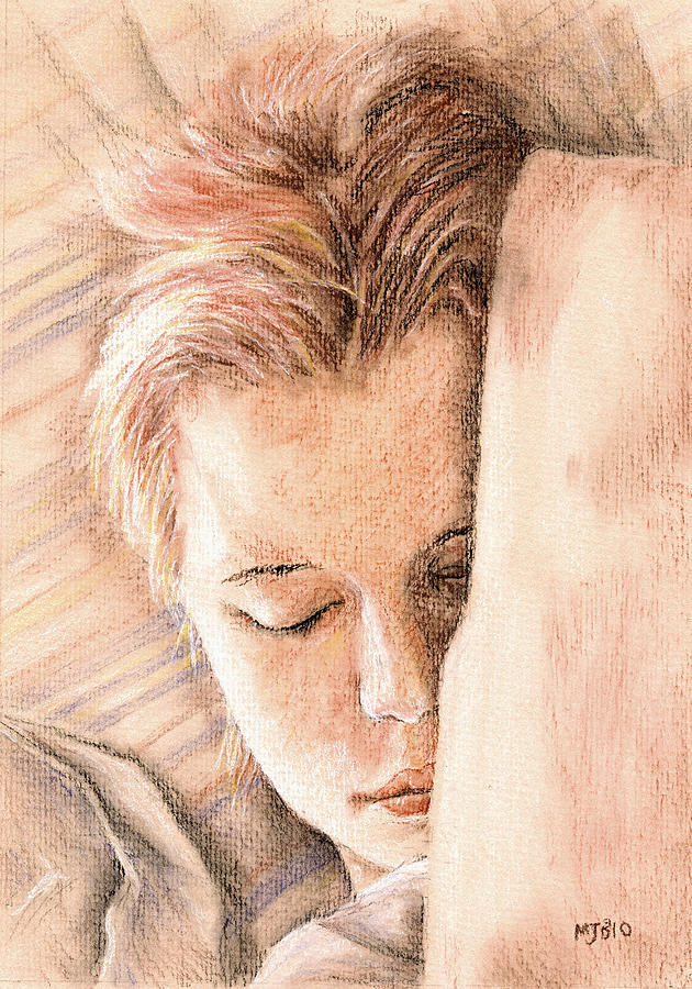 Portrait Painting - Sleepyhead by Michael Beckett