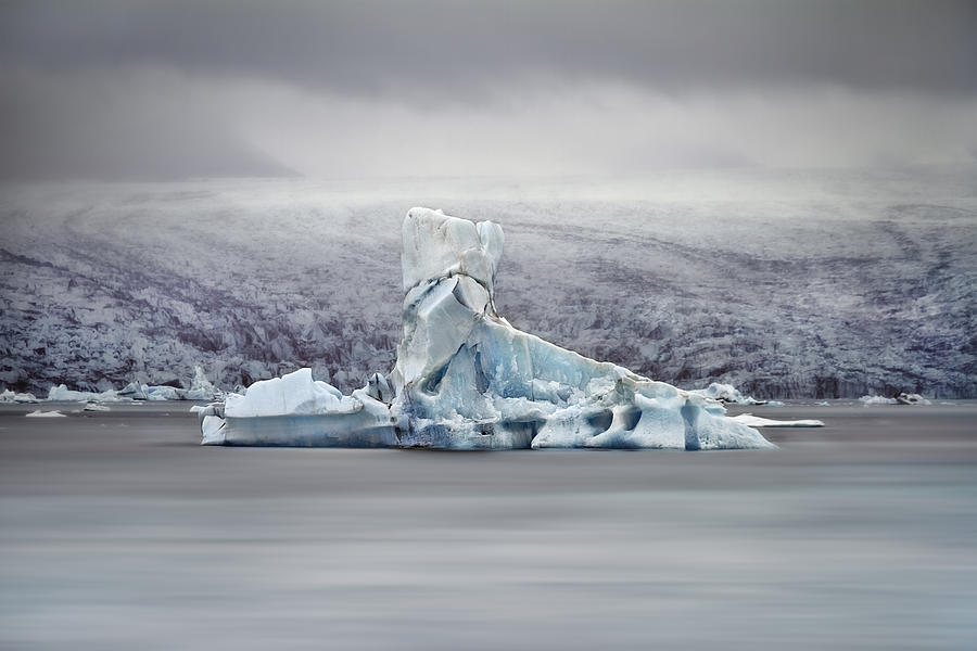 Winter Photograph - Slice Of Ice by Evelina Kremsdorf