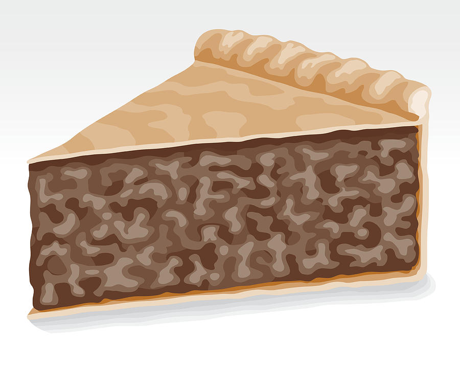 Slice of meat pie Drawing by Bortonia