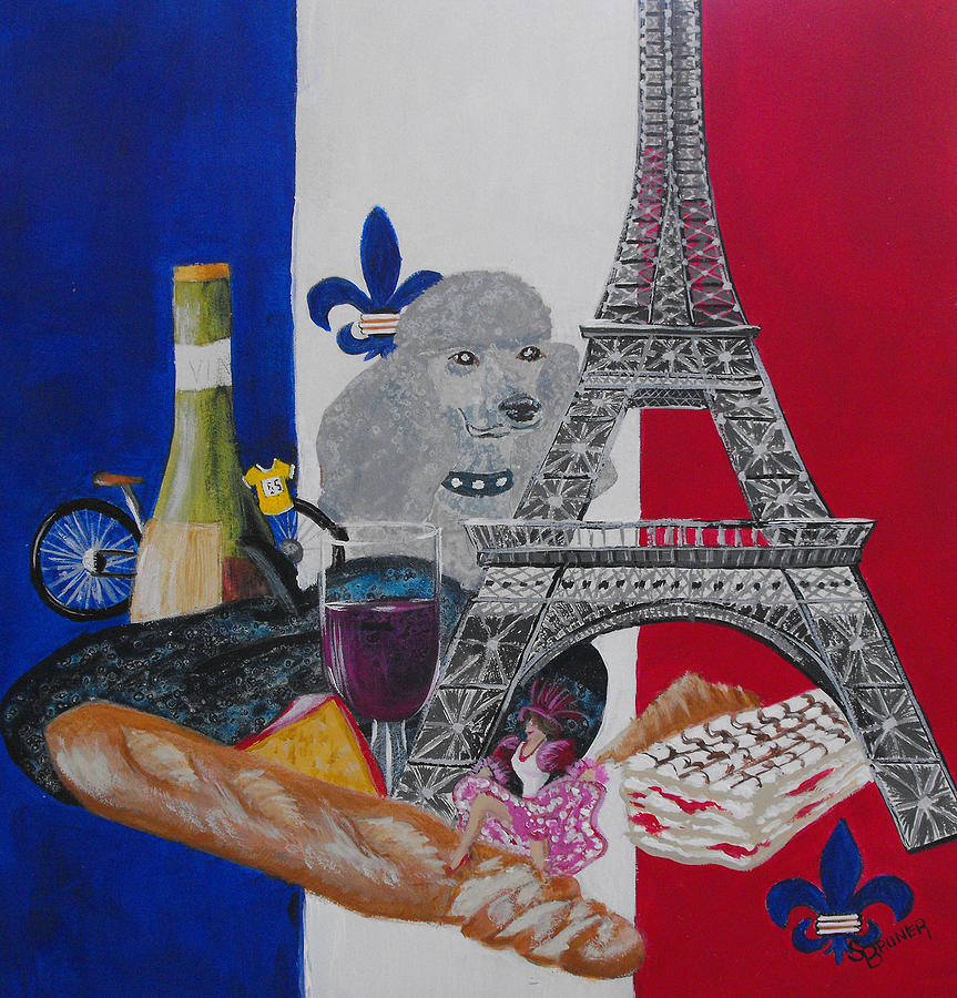 Slice of Paris Painting by Susan Bruner