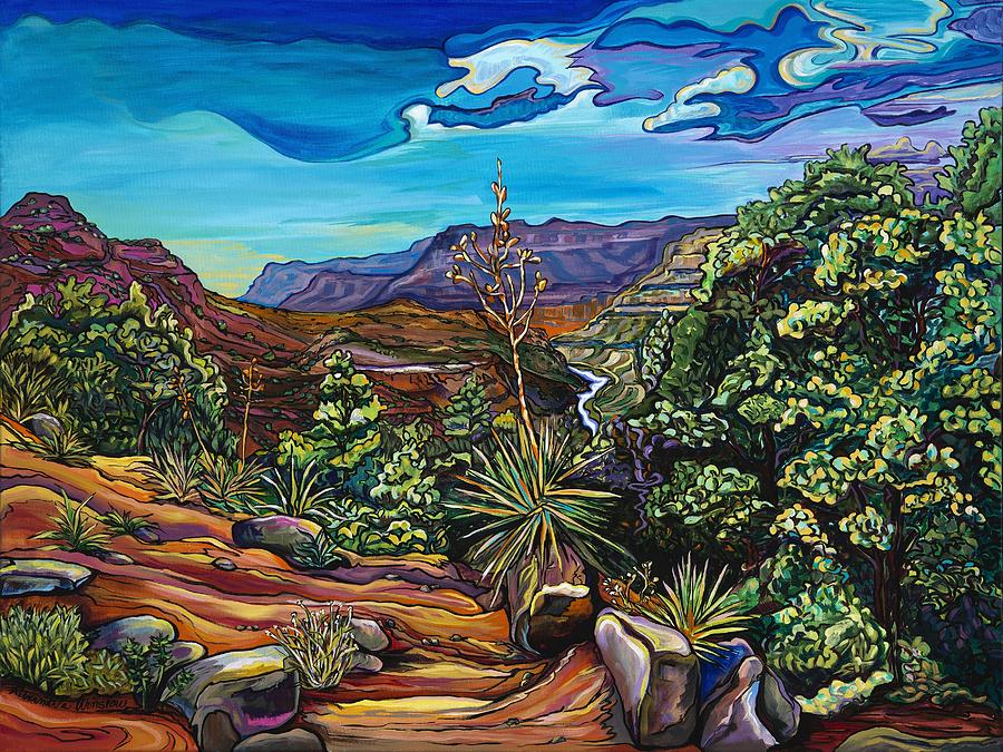 Mountain Painting - Slice of the Salt River by Alexandria Winslow
