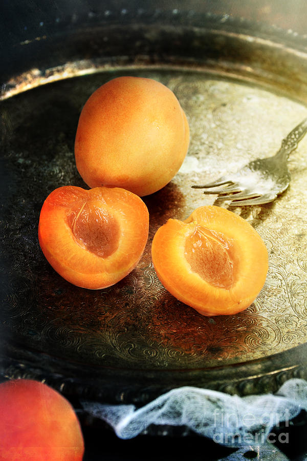 Sliced Apricots Photograph by Stephanie Frey