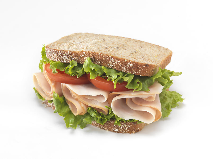 Sliced Smoked Turkey Sandwich Photograph by LauriPatterson