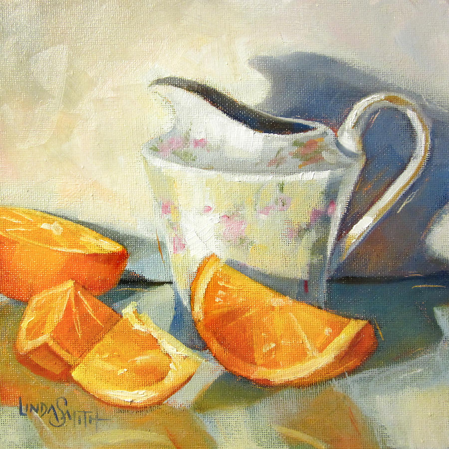 Still Life Painting - Slices of Life by Linda Smith