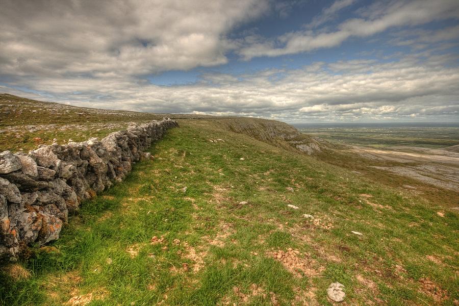 Slieve Carran wall Photograph by John Quinn