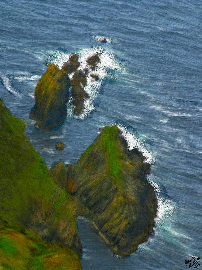 Slieve League Painting by Bruce Nutting