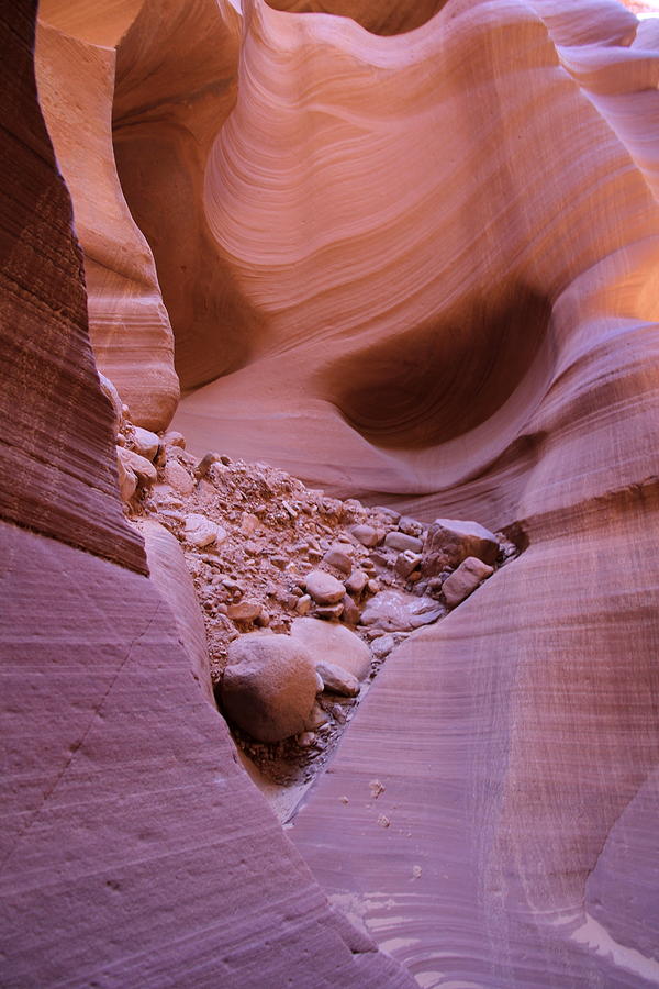 Nature Photograph - Slip Rock In Antelope Canyon by Christiane Schulze Art And Photography