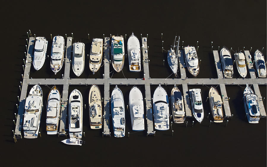 Boat Photograph - Slip Space C by Patrick Lynch