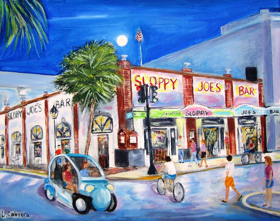 Sloppys Nightlife Painting by Linda Cabrera