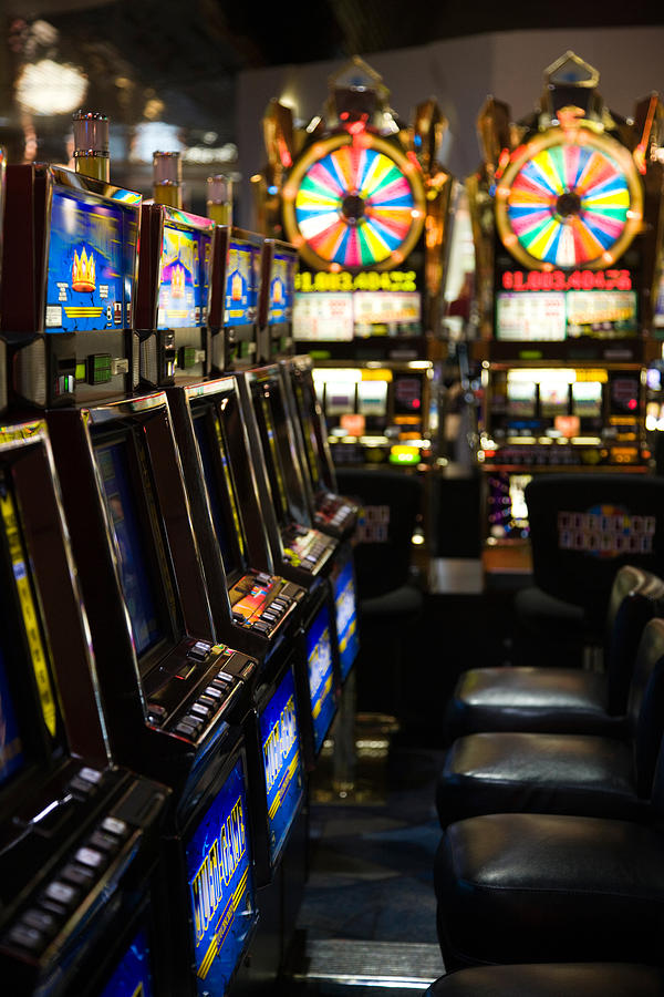 Las Vegas Photograph - Slot Machines At An Airport, Mccarran by Panoramic Images