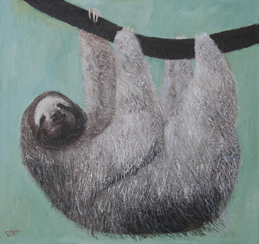 Sloth Painting by Masami Iida