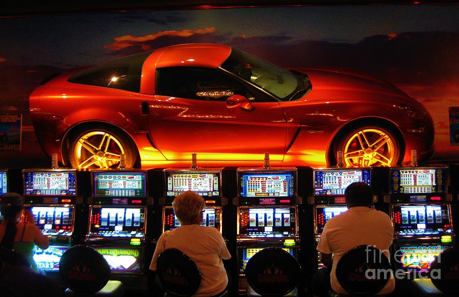 Las Vegas Photograph - Slots PLayers in Vegas by John Malone