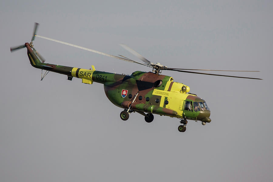 Slovak Air Force Mi-8 Sar Helicopter Photograph by Timm Ziegenthaler ...