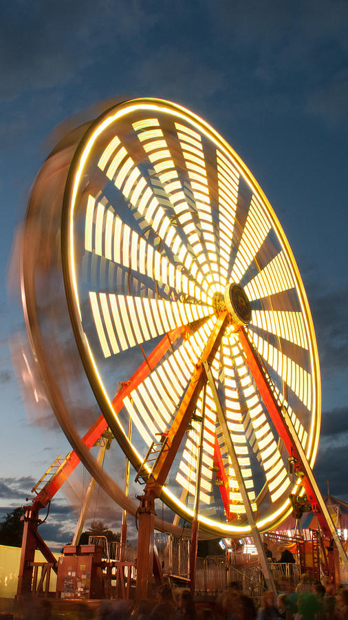 Slow down the Ferris Wheel Photograph by Michael Porchik