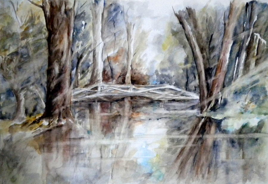 Slow Waters Painting by Madie Horne
