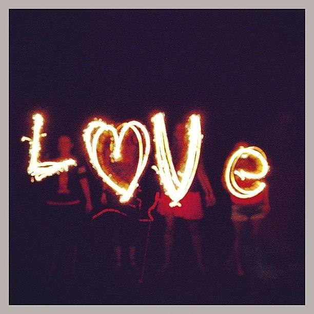 Love Photograph - #slowshutter #love #friends #sparklers by A Loving