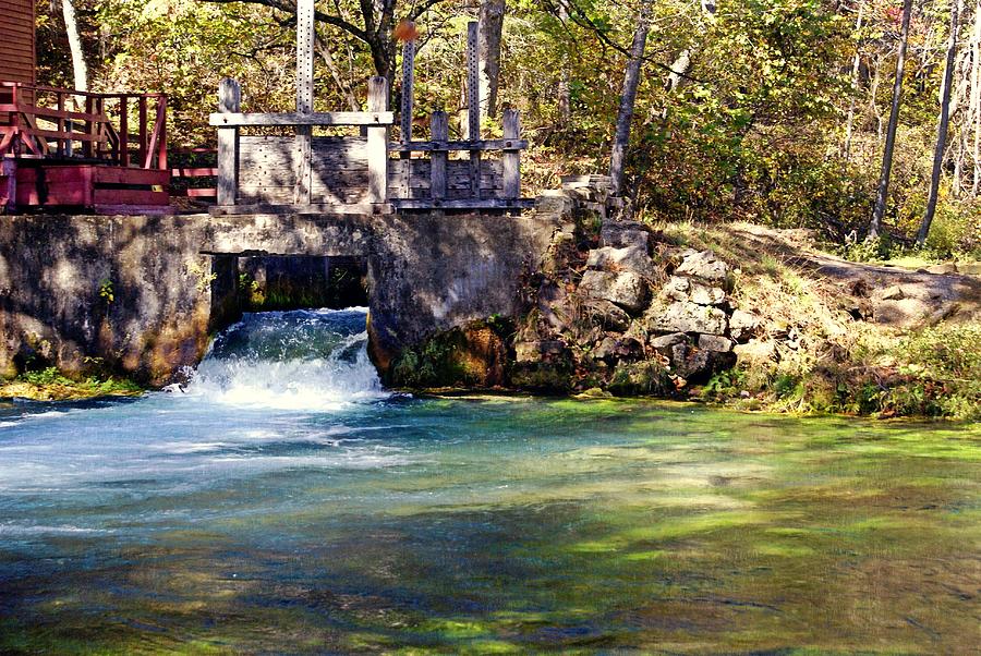 Jack's Fork River Photograph - Sluice Gate At Alley Spring by Marty Koch