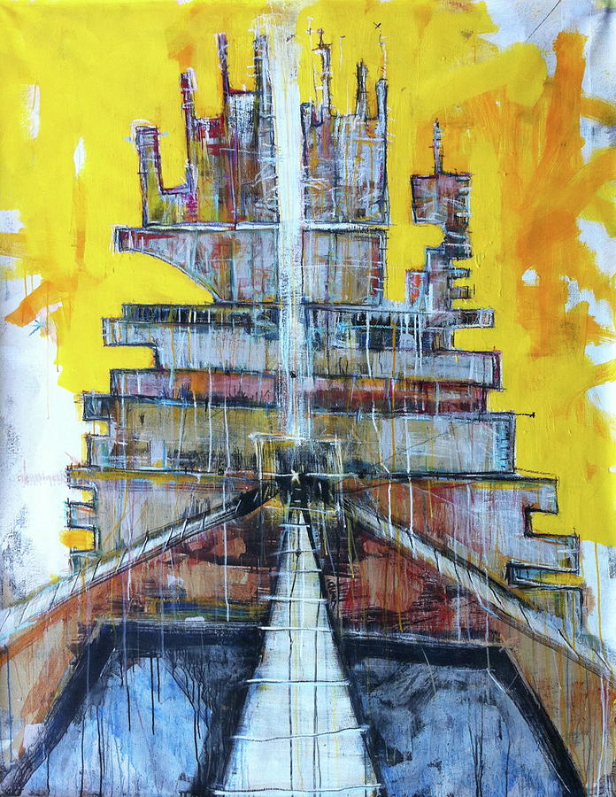 Architecture Painting - Small Bits Of The Universe Making Sense At Random Moments In Time by Mark M  Mellon